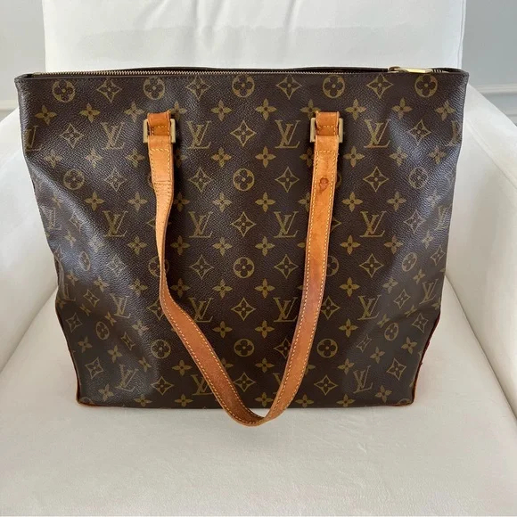 Louis Vuitton Monogram Cabas Mezzo Tote Bag - Picture 1 of 15